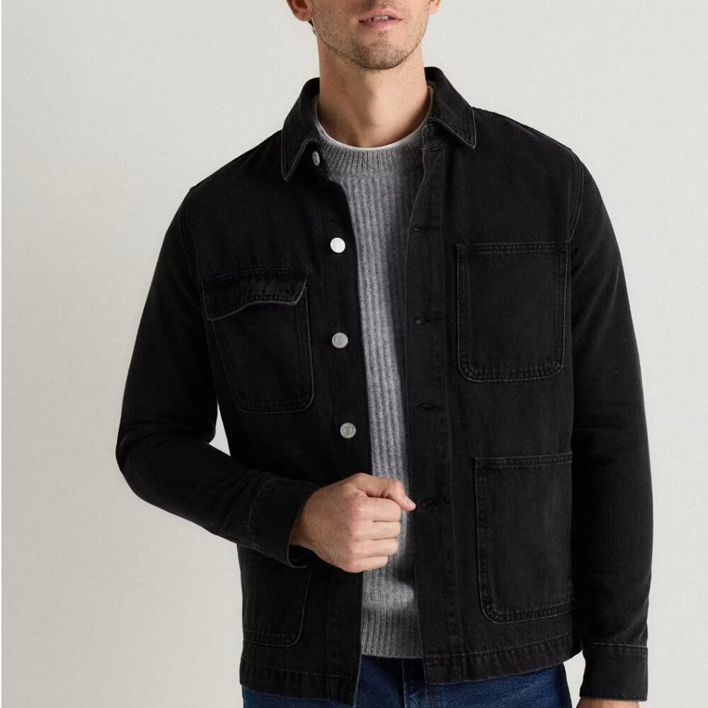 100% Organic Cotton Denim Chore Jacket